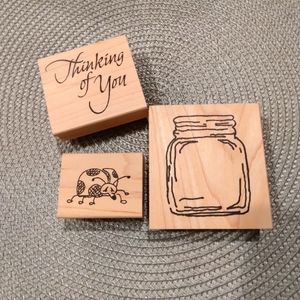 Thinking of You, Got a Bug, & Jar Rubber Stamps